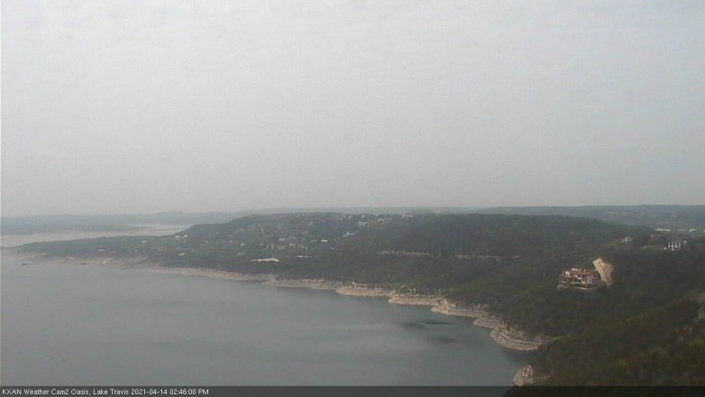 Lake Travis webcam, April 14, 2021 2:45 PM CT