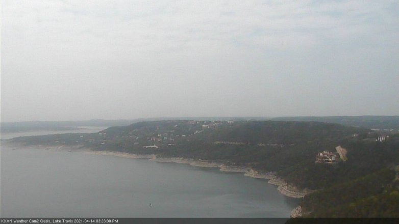 Lake Travis webcam, April 14, 2021 3:25 PM CT