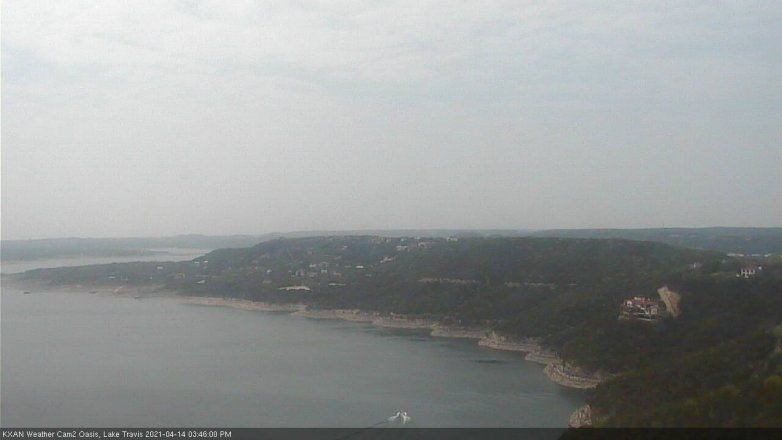 Lake Travis webcam, April 14, 2021 3:45 PM CT