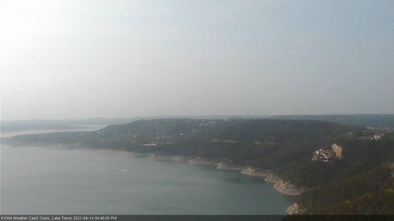 Lake Travis webcam, April 14, 2021 4:45 PM CT