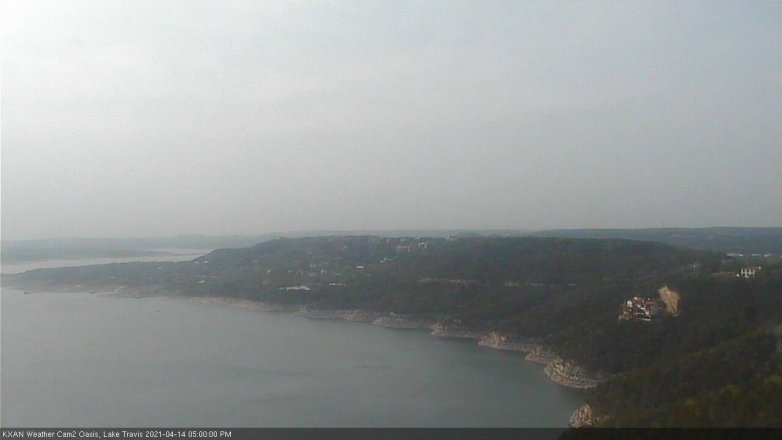 Lake Travis webcam, April 14, 2021 5:00 PM CT