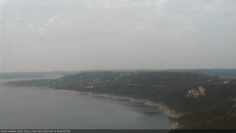 Lake Travis webcam, April 14, 2021 5:45 PM CT