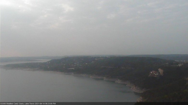Lake Travis webcam, April 14, 2021 6:25 PM CT