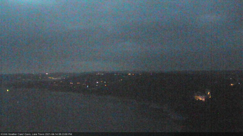 Lake Travis webcam, April 14, 2021 8:25 PM CT
