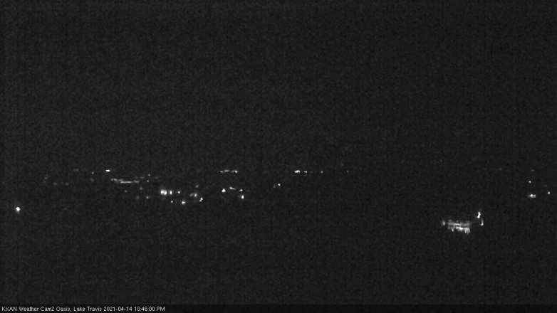 Lake Travis webcam, April 14, 2021 10:45 PM CT