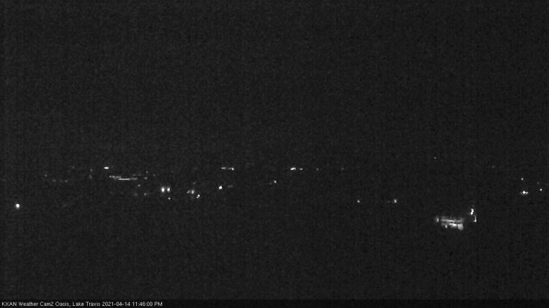 Lake Travis webcam, April 14, 2021 11:45 PM CT