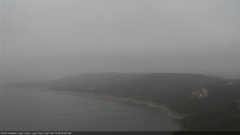 Lake Travis webcam, April 15, 2021 9:25 AM CT