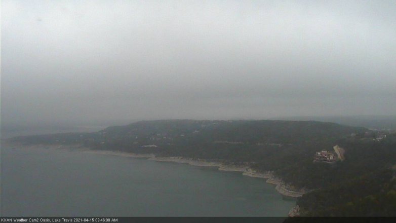 Lake Travis webcam, April 15, 2021 9:45 AM CT