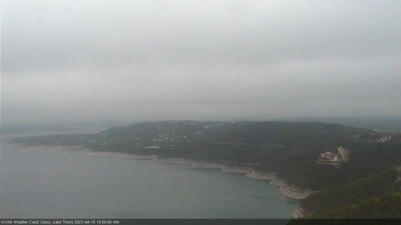 Lake Travis webcam, April 15, 2021 10:00 AM CT