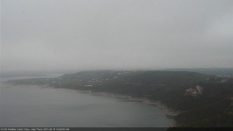 Lake Travis webcam, April 15, 2021 10:45 AM CT