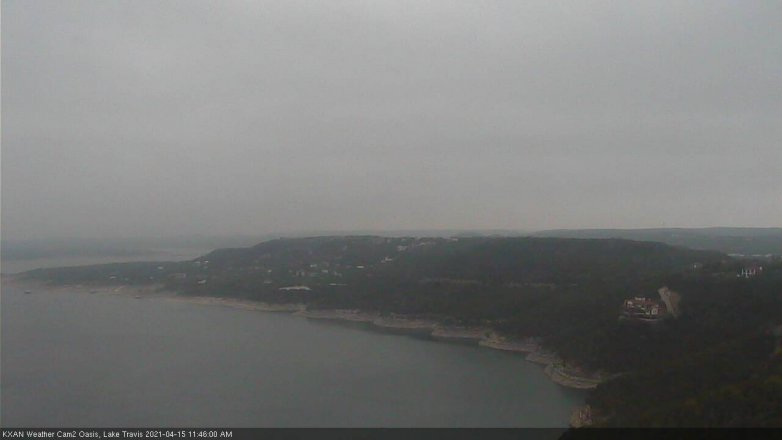 Lake Travis webcam, April 15, 2021 11:45 AM CT