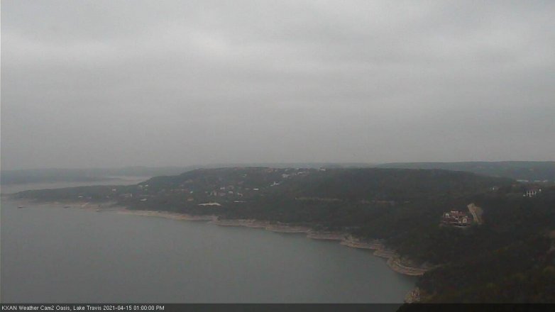 Lake Travis webcam, April 15, 2021 1:00 PM CT