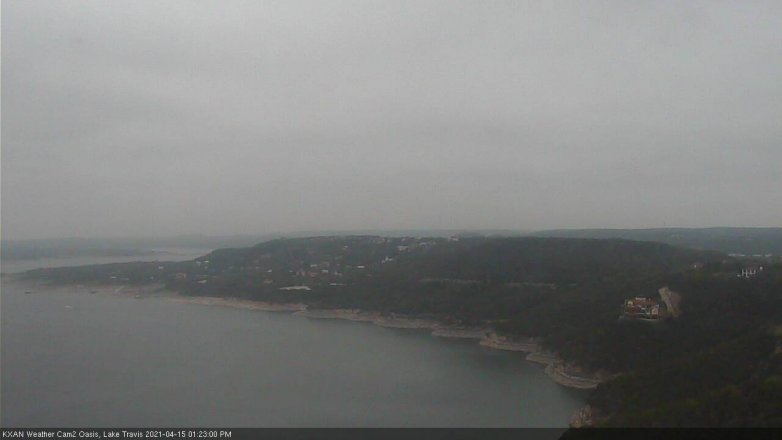 Lake Travis webcam, April 15, 2021 1:25 PM CT