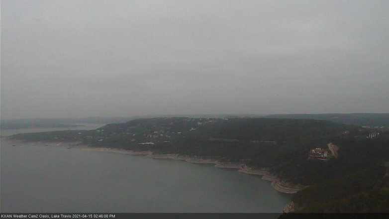 Lake Travis webcam, April 15, 2021 2:45 PM CT