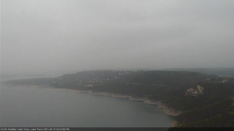 Lake Travis webcam, April 15, 2021 3:25 PM CT