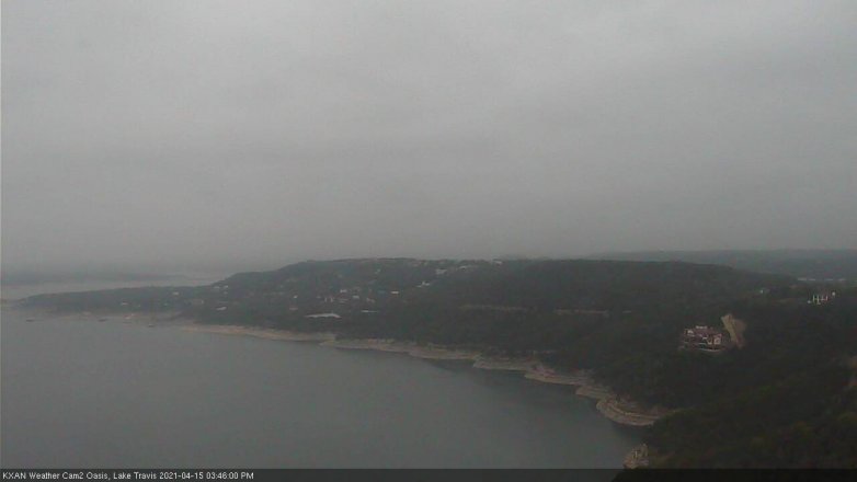 Lake Travis webcam, April 15, 2021 3:45 PM CT