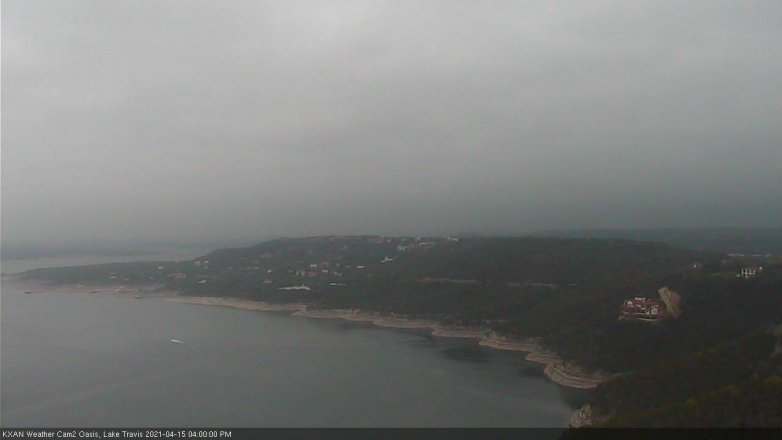 Lake Travis webcam, April 15, 2021 4:00 PM CT