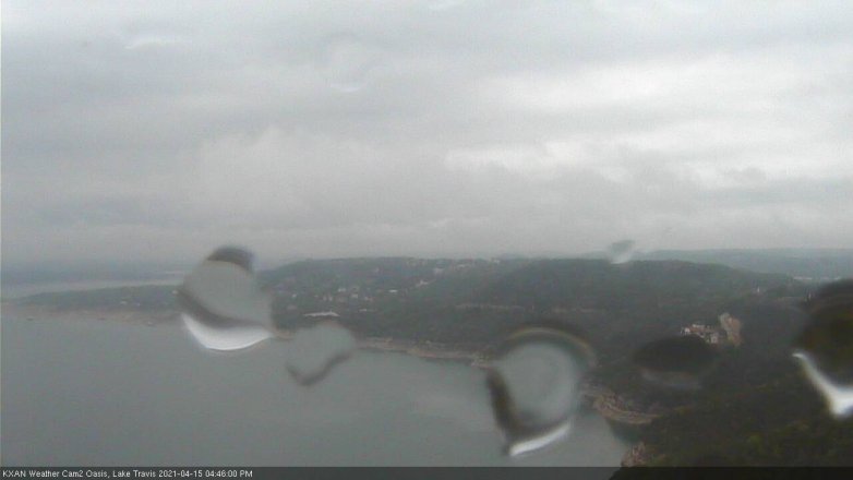 Lake Travis webcam, April 15, 2021 4:45 PM CT