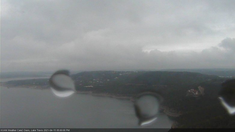 Lake Travis webcam, April 15, 2021 5:00 PM CT