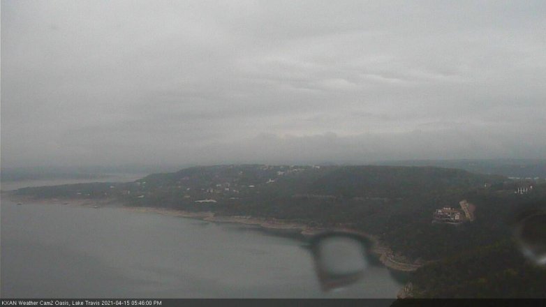 Lake Travis webcam, April 15, 2021 5:45 PM CT