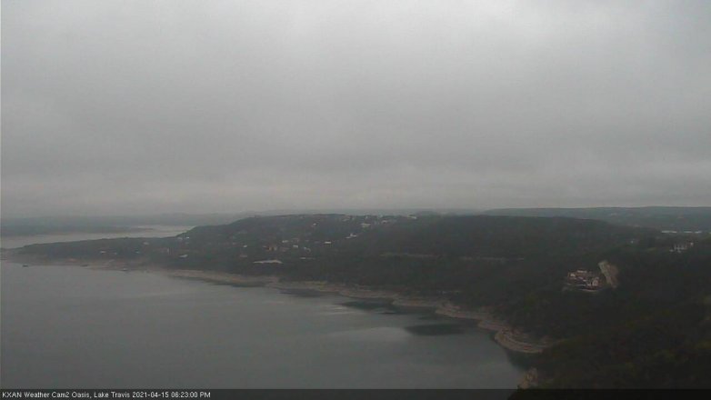 Lake Travis webcam, April 15, 2021 6:25 PM CT