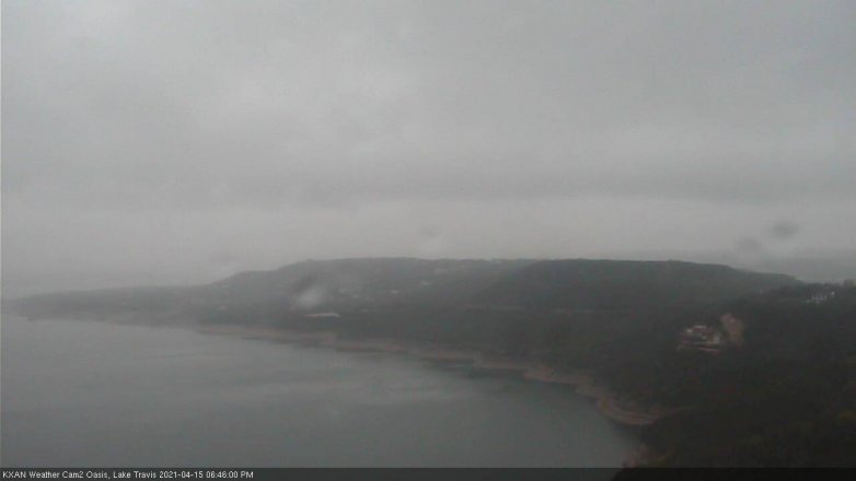 Lake Travis webcam, April 15, 2021 6:45 PM CT