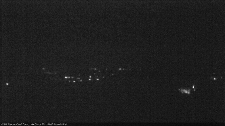 Lake Travis webcam, April 15, 2021 8:45 PM CT