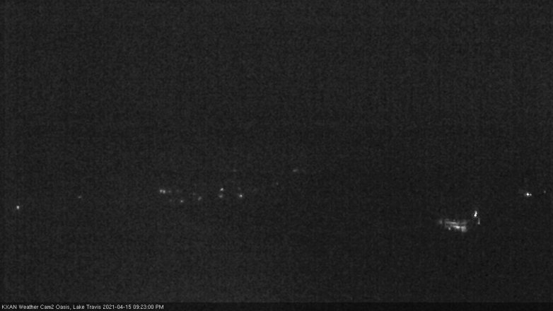 Lake Travis webcam, April 15, 2021 9:25 PM CT