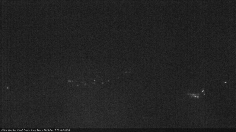 Lake Travis webcam, April 15, 2021 9:45 PM CT