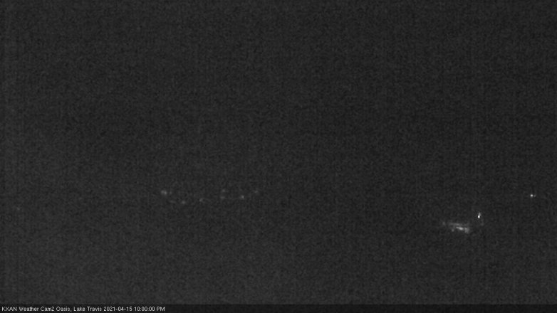 Lake Travis webcam, April 15, 2021 10:00 PM CT