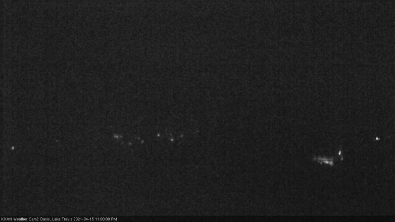 Lake Travis webcam, April 15, 2021 11:00 PM CT
