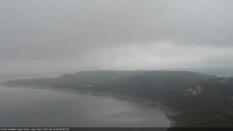 Lake Travis webcam, April 16, 2021 4:45 PM CT