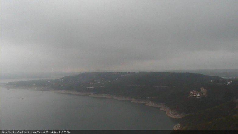 Lake Travis webcam, April 16, 2021 5:00 PM CT