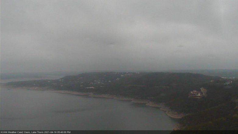 Lake Travis webcam, April 16, 2021 5:45 PM CT