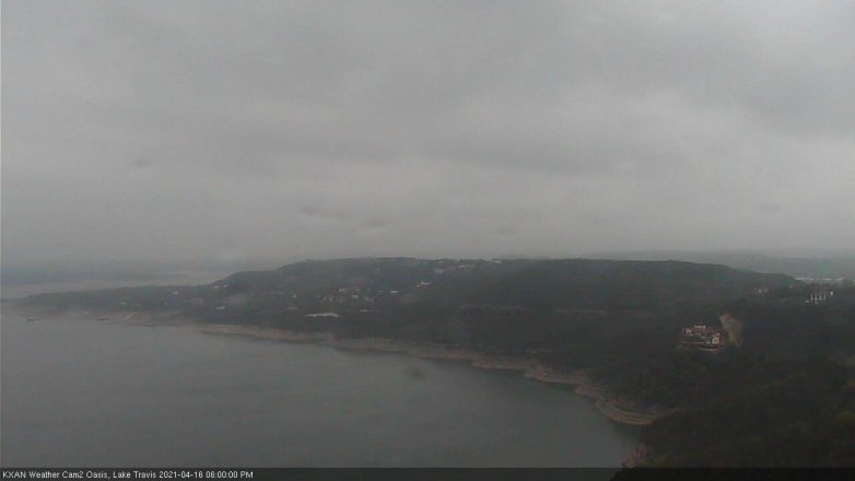 Lake Travis webcam, April 16, 2021 6:00 PM CT