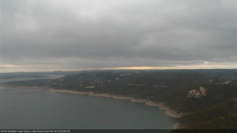Lake Travis webcam, April 16, 2021 7:00 PM CT