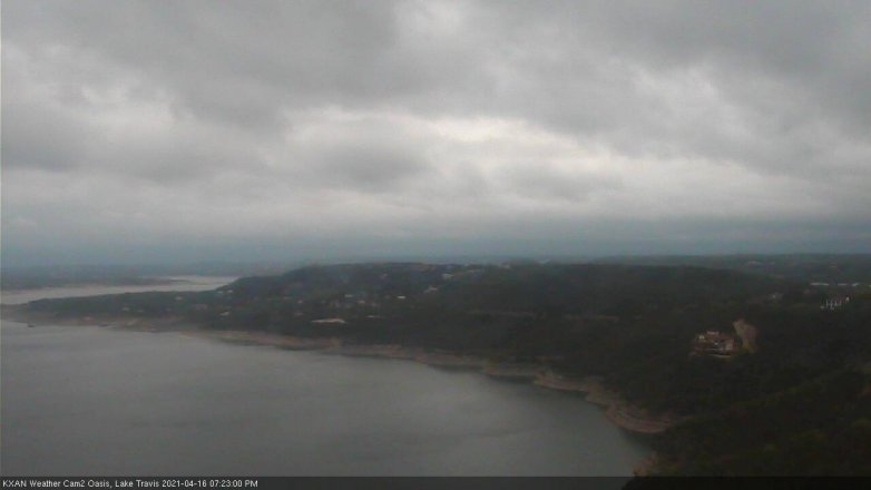 Lake Travis webcam, April 16, 2021 7:25 PM CT