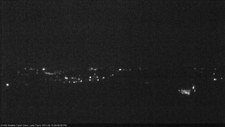 Lake Travis webcam, April 16, 2021 8:45 PM CT
