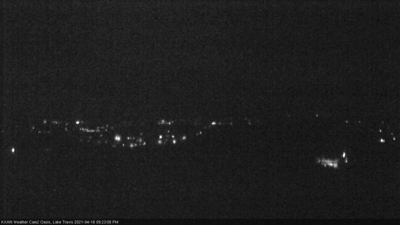 Lake Travis webcam, April 16, 2021 9:25 PM CT