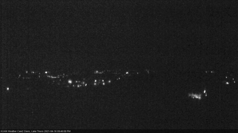 Lake Travis webcam, April 16, 2021 9:45 PM CT