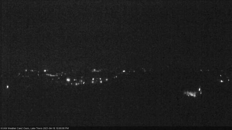 Lake Travis webcam, April 16, 2021 10:00 PM CT