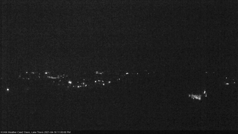 Lake Travis webcam, April 16, 2021 11:00 PM CT