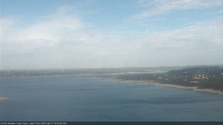 Lake Travis webcam, April 17, 2021 10:25 AM CT