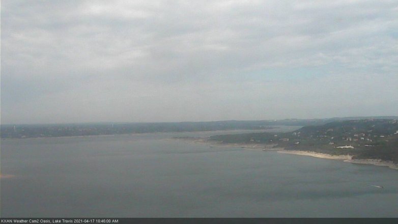 Lake Travis webcam, April 17, 2021 10:45 AM CT