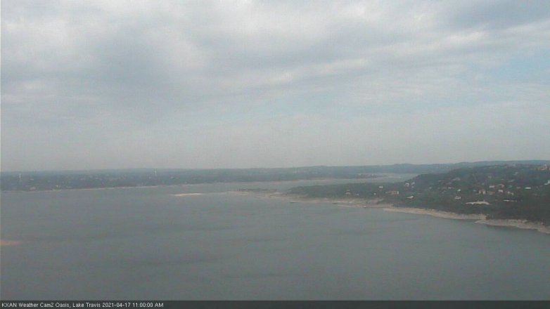 Lake Travis webcam, April 17, 2021 11:00 AM CT
