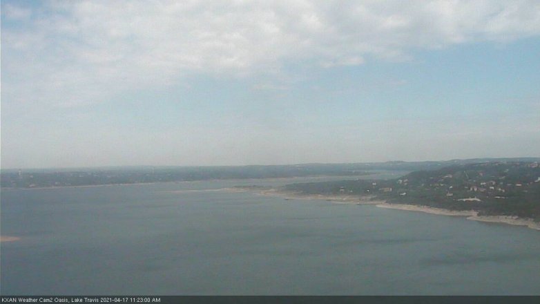 Lake Travis webcam, April 17, 2021 11:25 AM CT