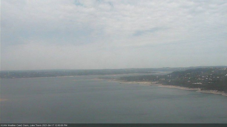 Lake Travis webcam, April 17, 2021 12:00 PM CT