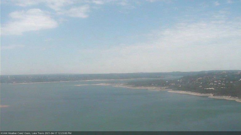 Lake Travis webcam, April 17, 2021 12:25 PM CT