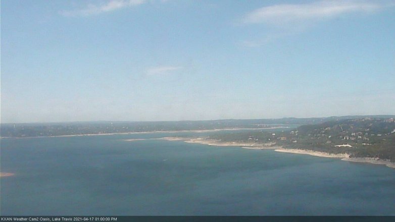 Lake Travis webcam, April 17, 2021 1:00 PM CT