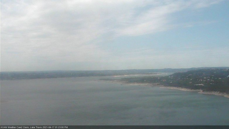 Lake Travis webcam, April 17, 2021 1:25 PM CT